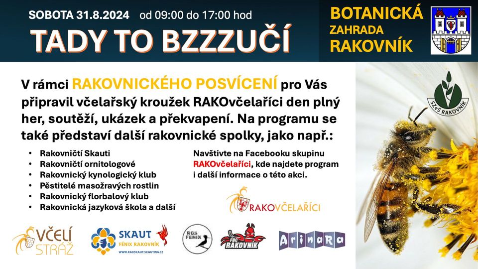 TADY TO BZZZUČÍ 2024 - Rakovnická botanická zahrada - RAKOvčelaříci - Jakub Bláha